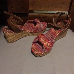 Women’s cork wedge sandals